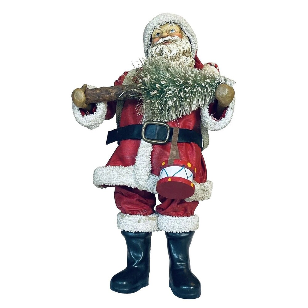 Clothique Possible Dreams Christmas Santa W Christmas Tree Gifts Drum 10" 2004 - Picture 2 of 13